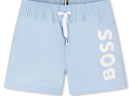 BOSS - Toddler Swim Short Logo - Blue Online