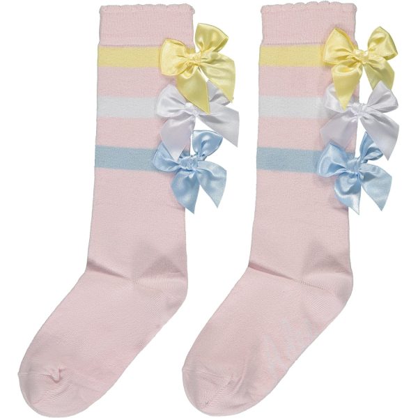 A DEE - Viola Tennis Club Knee High Socks - Pink Hot on Sale