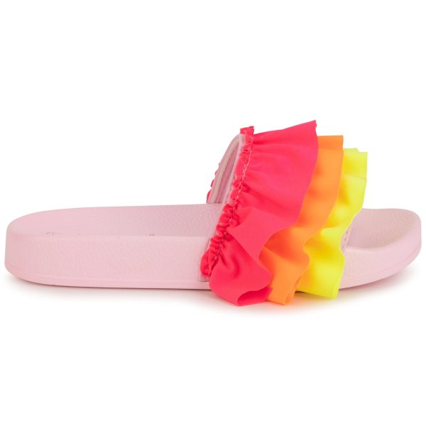 BILLIEBLUSH - Frill Sliders - Pink For Discount