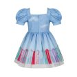 LAPIN HOUSE - Beach Hut Bow Dress - Blue Online