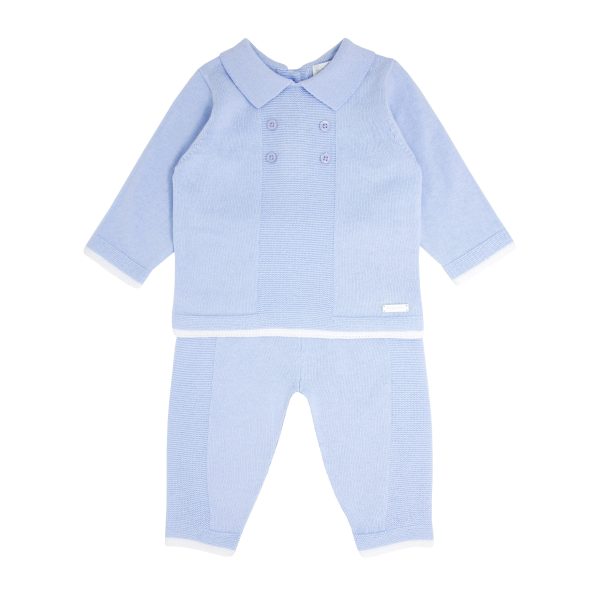 BLUES BABY -  Knit Two Piece - Blue Online now