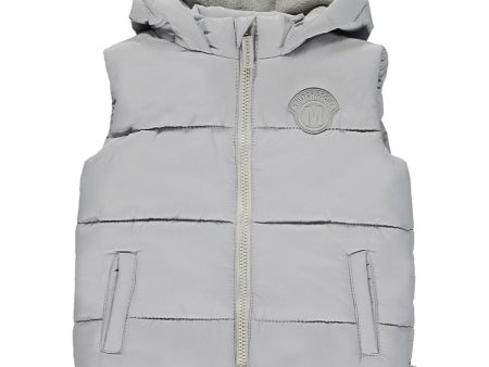 MITCH & SON - Ollie Hooded Gillet - Grey Mist Cheap