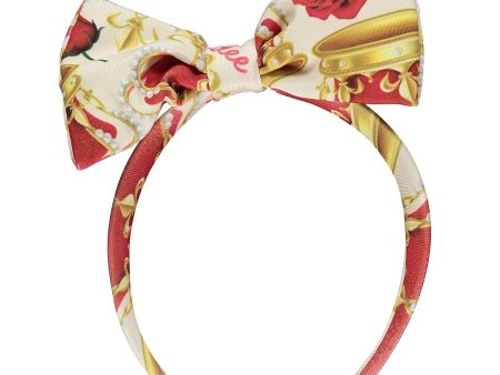 A DEE - A Dee Queen Cassidy Crown Print Hairband - White Fashion