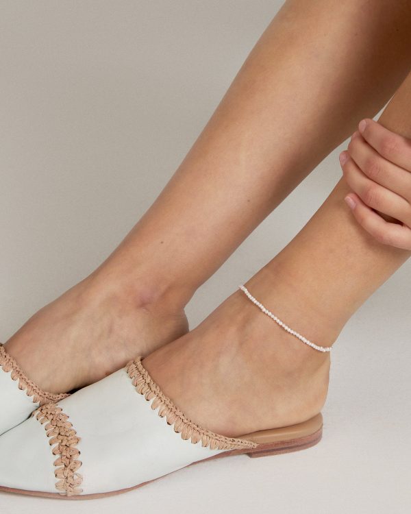 Grit Seed Pearl Anklet Online Hot Sale