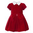 BALLOON CHIC - Velvet Bow Dress - Red Hot on Sale