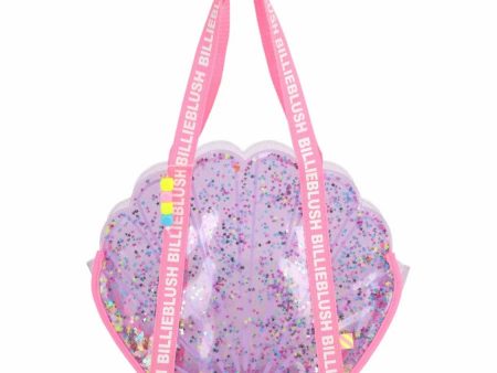 BILLIEBLUSH -  Clear Sequin Shell Bag - Multi Hot on Sale