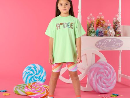 A DEE - Ellie Lollipop Love Cycling Short Set - Tropical Green Online