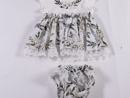 Daga - Lilly Of The Valley Baby Dress - White Sale