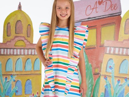 A DEE - Urvi La Isla Bonita Jersey Dress - Stripe Online Sale