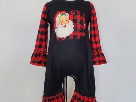 Santa Plaid Baby Romper Fashion