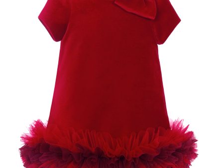 BALLOON CHIC - Velvet Tutu Dress - Red Cheap