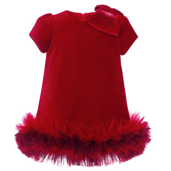 BALLOON CHIC - Velvet Tutu Dress - Red Cheap