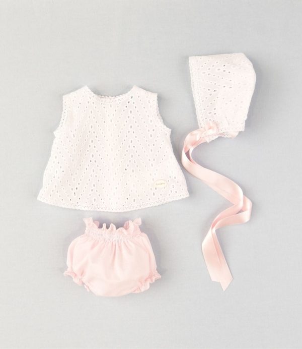 COCOTE - Three Piece Ribbon Dress Set - Pink Online now