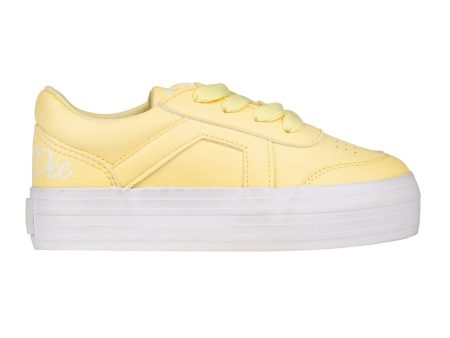 A DEE -  Patty Chic Chevron Platform Trainer - Lemon Online now