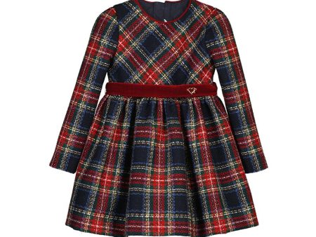 MAYORAL - Plaid Dress - Cherry Online Hot Sale