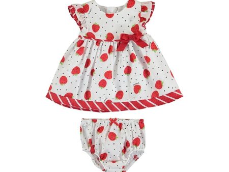 MAYORAL - Strawberry Dress - Red Hot on Sale