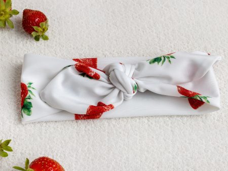 MEIA PATA - Strawberries Beach Hair Ribbon - Red Supply