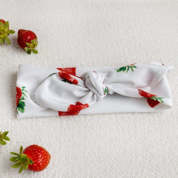 MEIA PATA - Strawberries Beach Hair Ribbon - Red Supply