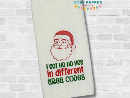 I Got Ho Ho Hos machine embroidery design (4 sizes included) DIGITAL DOWNLOAD Online Hot Sale