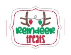 Reindeer Treats Jar band (3 sizes included) machine embroidery design DIGITAL DOWNLOAD For Cheap