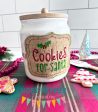 Cookies For Santa Jar band (3 sizes included) machine embroidery design DIGITAL DOWNLOAD Online now