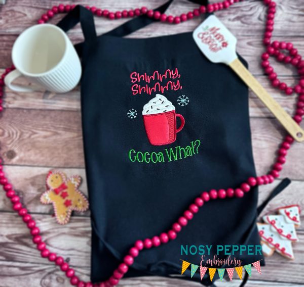 Shimmy Shimmy Cocoa applique machine embroidery design (4 sizes included) DIGITAL DOWNLOAD on Sale