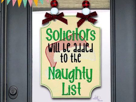 Solicitors Will Be Added To The Naughty List sign machine embroidery design (4 sizes included) DIGITAL DOWNLOAD Online