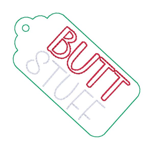 Naughty Gift Tags (set of 4 designs) machine embroidery design DIGITAL DOWNLOAD For Discount