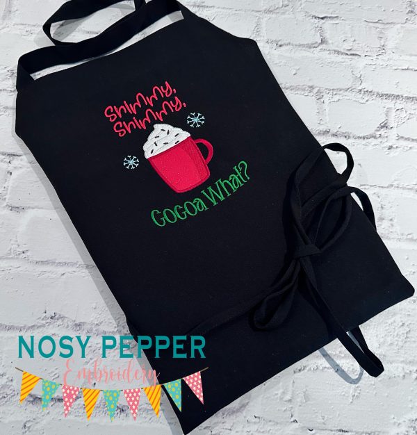 Shimmy Shimmy Cocoa applique machine embroidery design (4 sizes included) DIGITAL DOWNLOAD on Sale