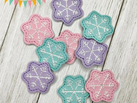 Snowflake Mini feltie embroidery file (single and multi files included) DIGITAL DOWNLOAD For Discount