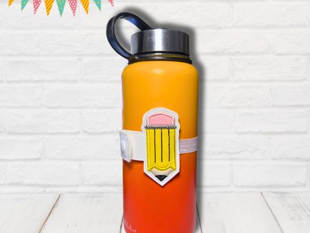 Pencil Applique Bottle Band machine embroidery design DIGITAL DOWNLOAD For Cheap