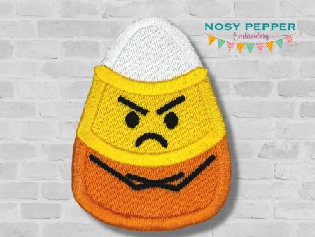 Grumpy Candy Corn patch machine embroidery design (2 sizes included) DIGITAL DOWNLOAD Cheap