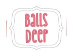 Balls Deep Jar band (3 sizes included) machine embroidery design DIGITAL DOWNLOAD on Sale