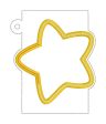 Star applique shaker card case machine embroidery design (2 versions included) DIGITAL DOWNLOAD Online Hot Sale