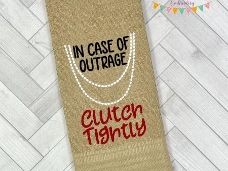 In Case of Outrage machine embroidery design (5 sizes included) DIGITAL DOWNLOAD Online Sale