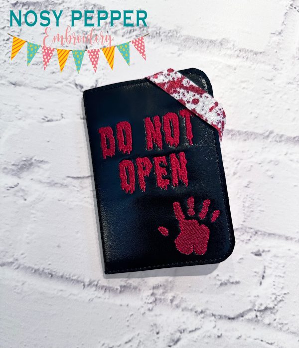 Do Not Open Notebook Cover (2 sizes available) machine embroidery design DIGITAL DOWNLOAD on Sale