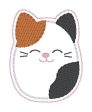 Calico Squishy feltie embroidery file (single and multi files included) DIGITAL DOWNLOAD Supply