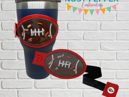 Football applique shaker Bottle Band machine embroidery design DIGITAL DOWNLOAD For Discount