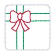 Present Mini feltie embroidery file (single and multi files included) DIGITAL DOWNLOAD Supply