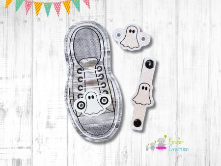 Ghost Shoe Charms machine embroidery design single and multi files (3 versions included) DIGITAL DOWNLOAD on Sale