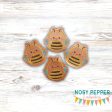 Bee Squishy feltie embroidery file (single and multi files included) DIGITAL DOWNLOAD Sale