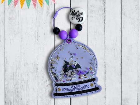 Crystal Ball shaker bookmark bag tag ornament machine embroidery file DIGITAL DOWNLOAD Supply