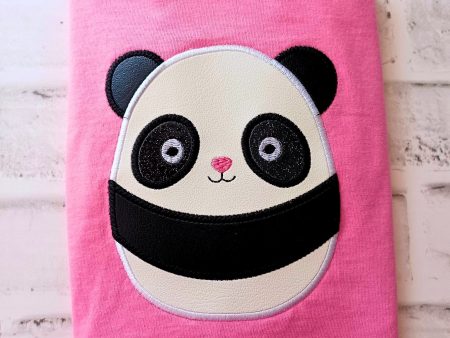 Panda applique squishy machine embroidery design (4 sizes included) DIGITAL DOWNLOAD Cheap