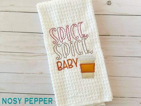 Spice Spice Baby applique machine embroidery design (4 sizes included) DIGITAL DOWNLOAD Online Sale