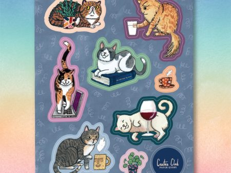 Housecats Sticker Sheet Online Sale