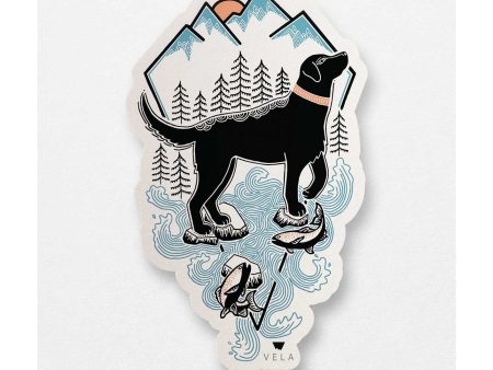 Black Lab Vinyl Sticker Online now