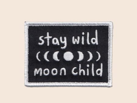 Stay Wild Moon Child Iron-On Patch Discount