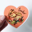 Chipmunk Snacks Vinyl Sticker Hot on Sale