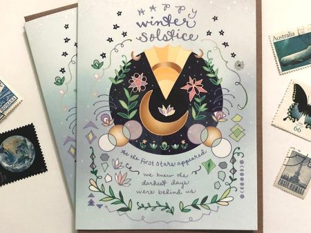 Winter Solstice Holiday Card on Sale