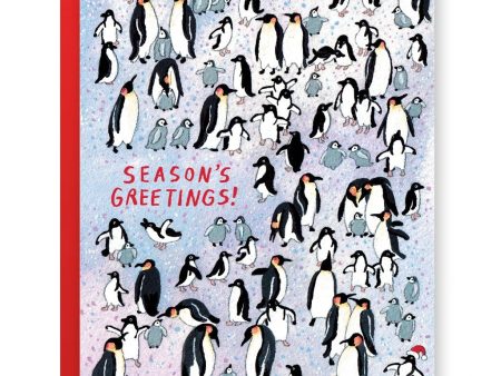 Holiday Penguins Greeting Card on Sale